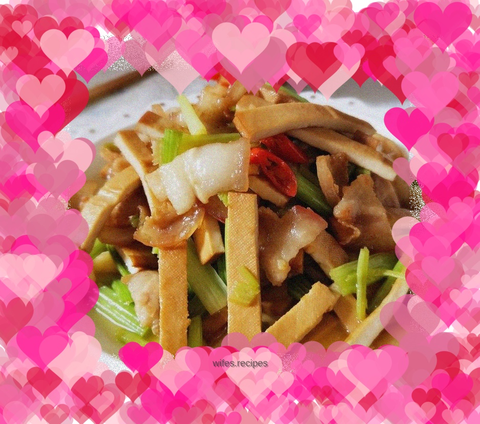 Stir-fried dried celery