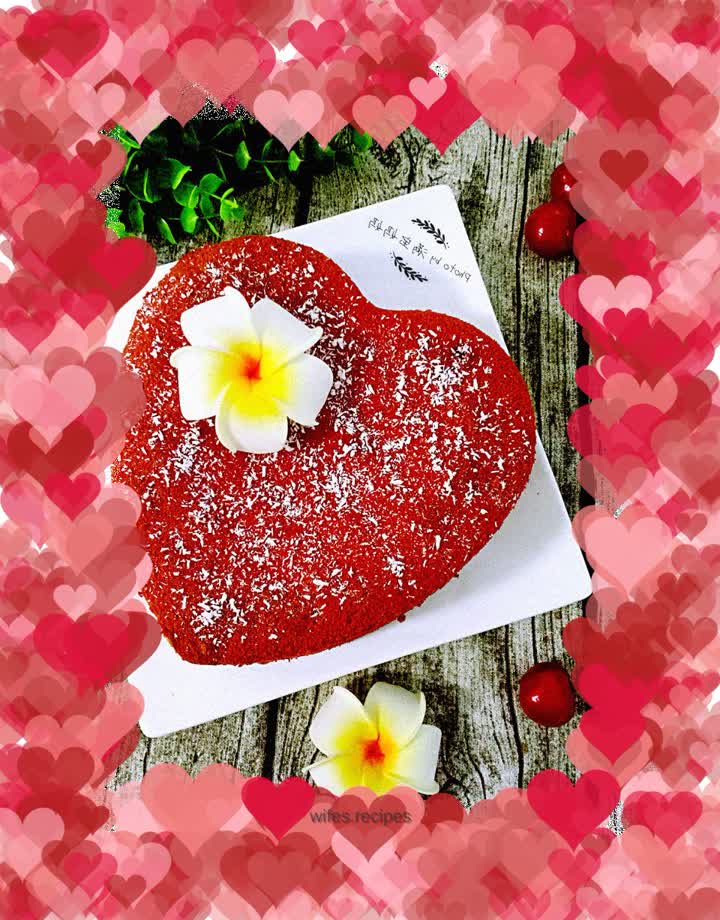 Red velvet chiffon cake