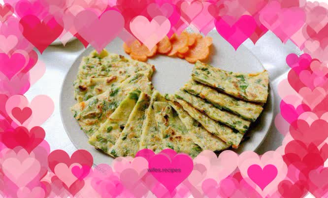 Celery leaf and carrot breakfast cake