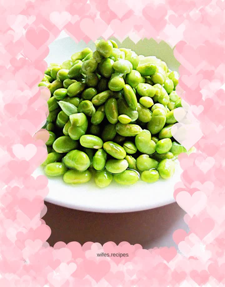 Steamed edamame rice