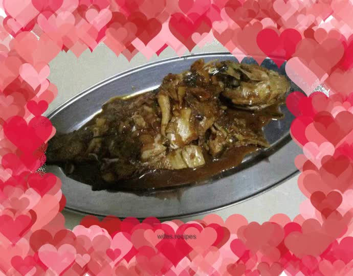 Braised seabass with bean paste