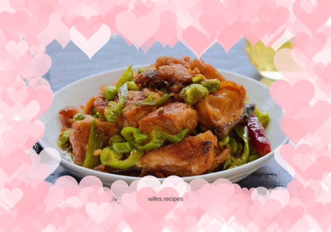 Braised Green Beans and Fish Nuggets