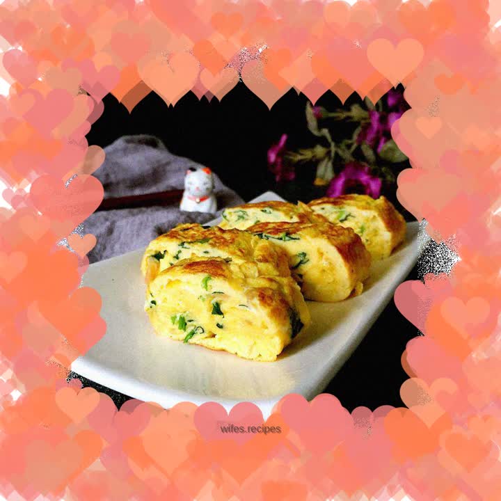 Spinach Thick Egg Omelette