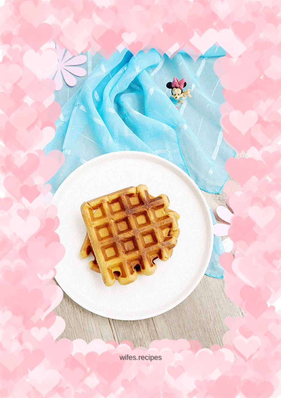 Toffee condensed milk oatmeal waffles