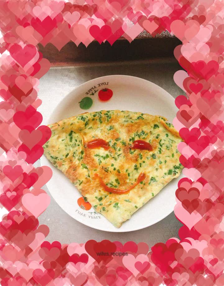 Chive egg pancake