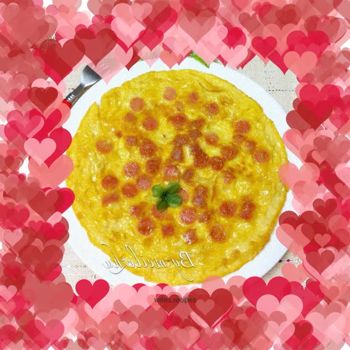 Ham and fried eggs