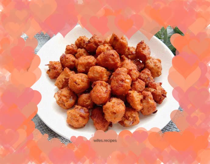 Fried Orleans Onion Meatballs