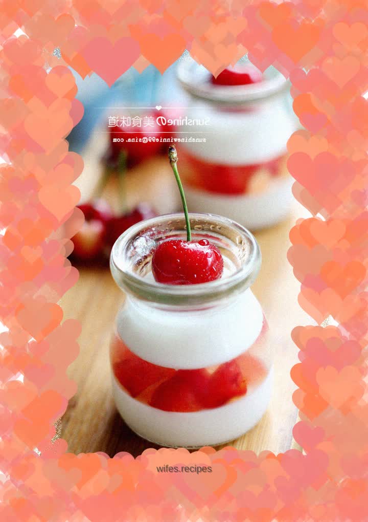 A touch of coolness in the hot summer-----cherry jelly