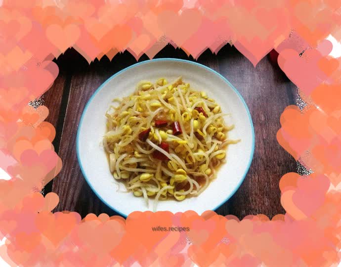 Stir-fried soybean sprouts