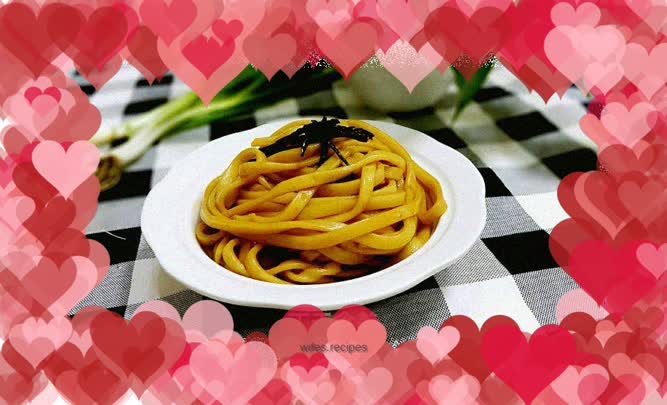 Scallion oil noodles