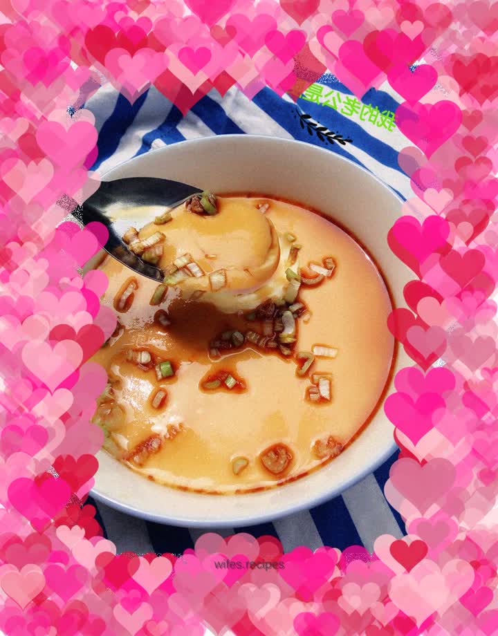Steamed egg custard