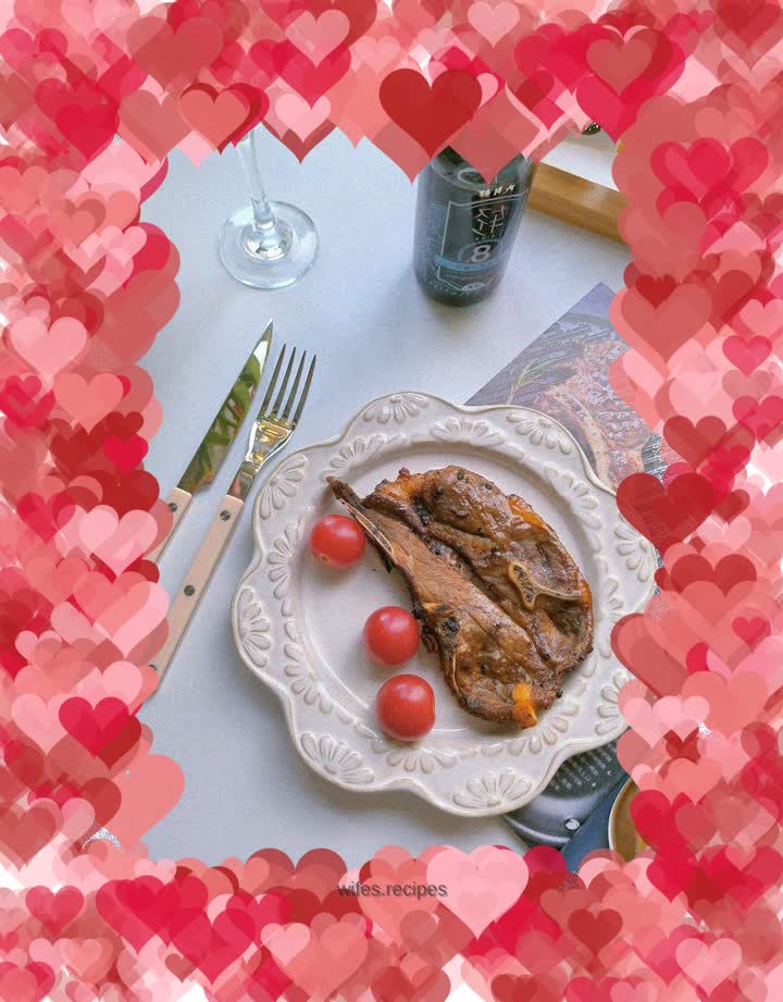 Air fryer grilled lamb chops