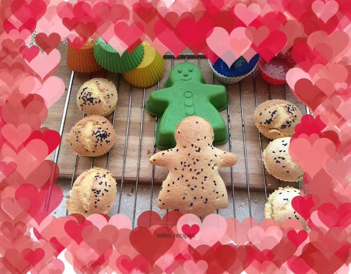 Easy to make small cakes that are delicious and not fat