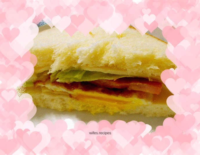 Three-minute breakfast - cheese sandwich