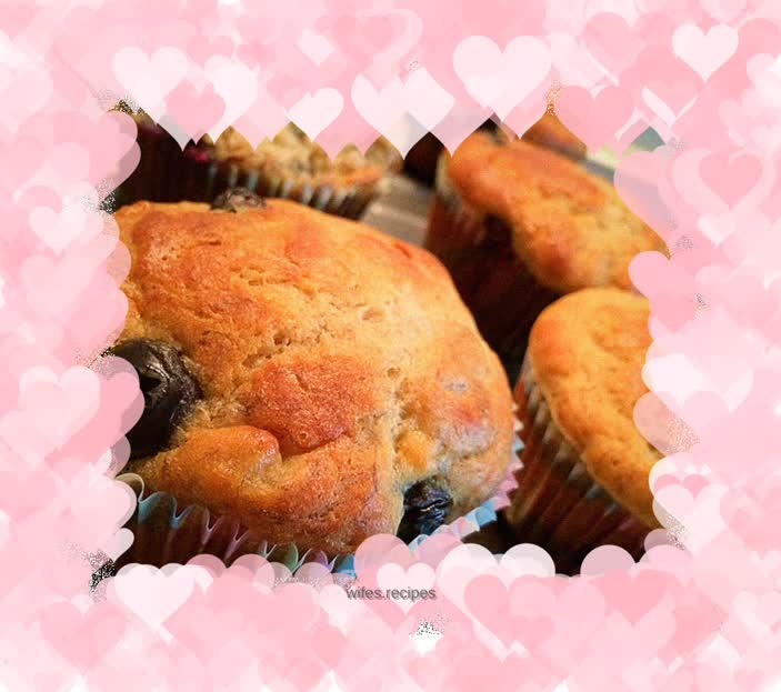 Zero failure--Banana Blueberry Muffine