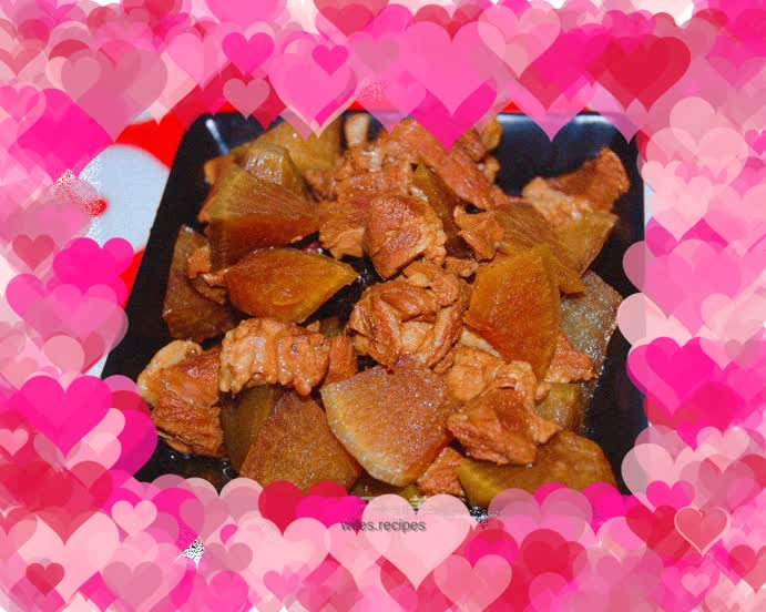 Lamb stewed with radish