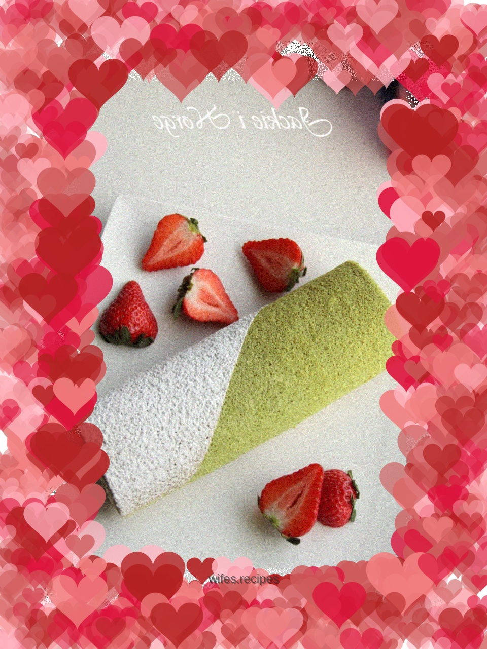 Matcha cake roll