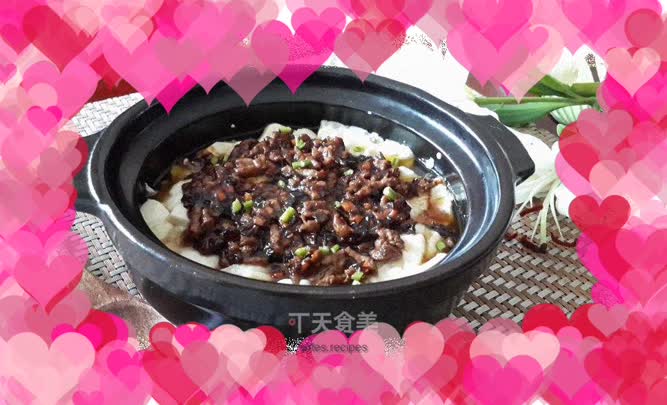 Minced Beef Curd with Tofu