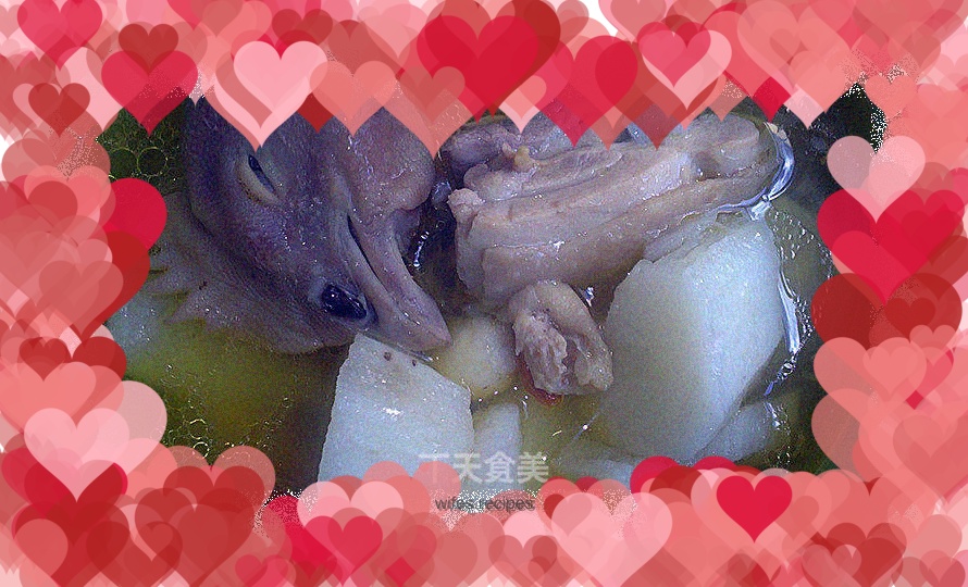 Warm stomach chicken soup