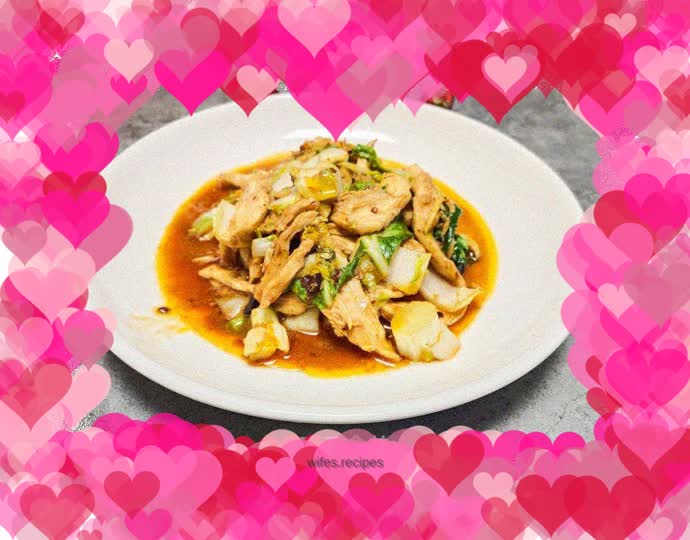 Stir-fried cabbage with shredded pork