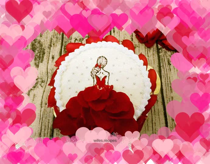 Valentine's Day Rose Cake