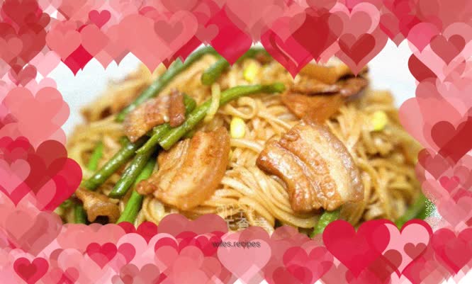 Henan specialty food, braised beans and noodles! ! !