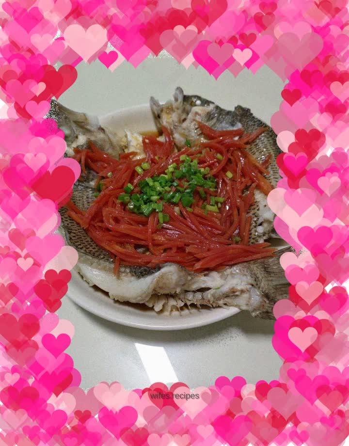 Steamed seabass
