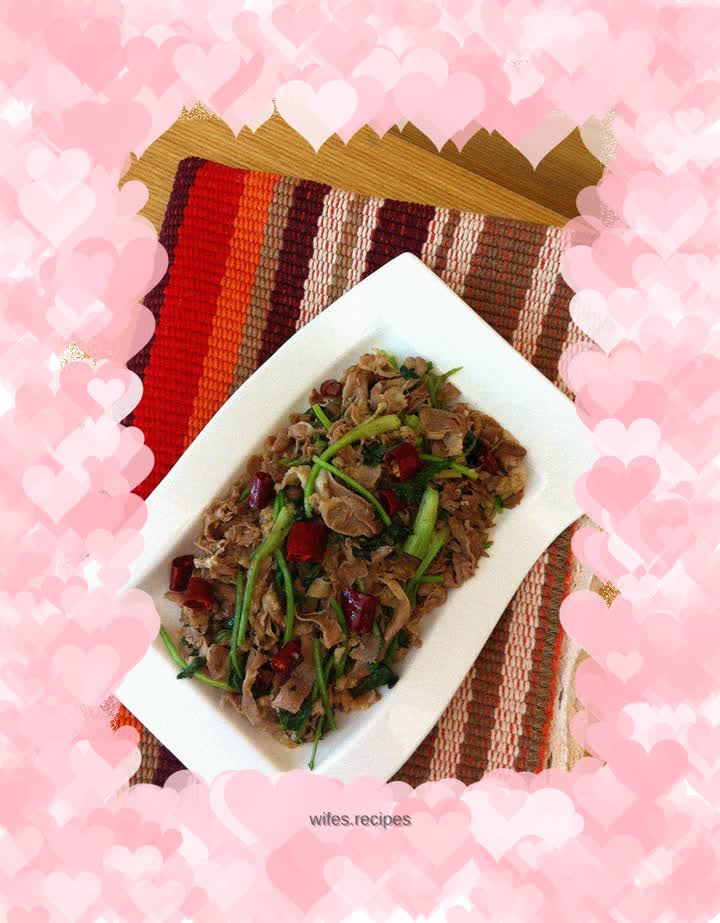 【Stir-fried mutton with coriander】