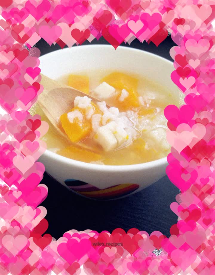 Poria cocos and pumpkin porridge