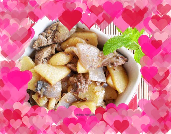 As a side dish - roasted chicken liver with onions