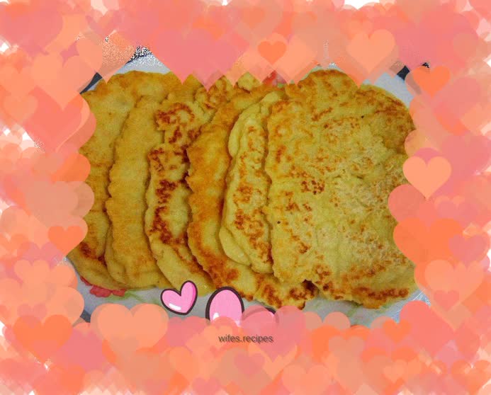 Bean dregs, oatmeal and egg pancakes