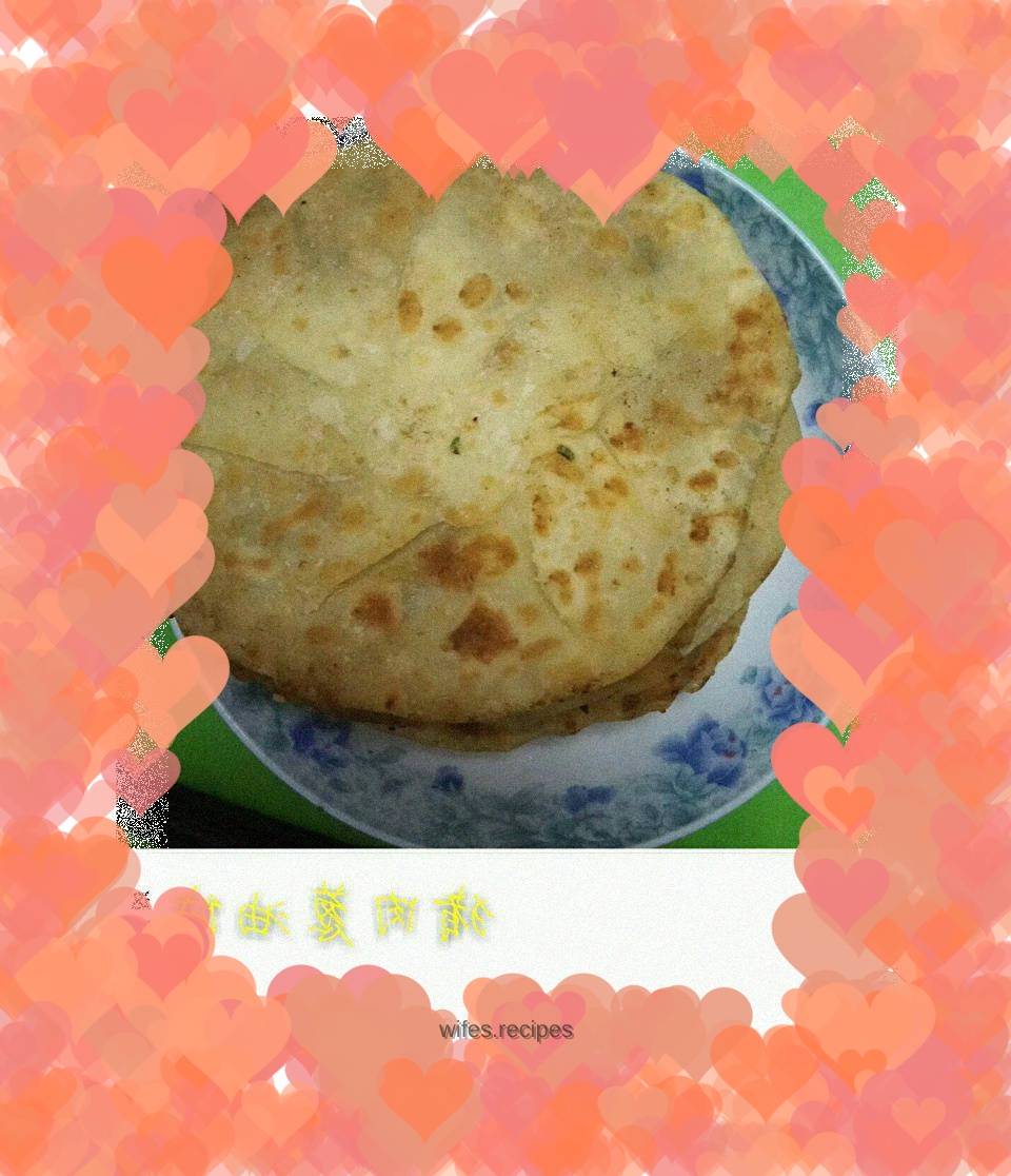 Family version of simple pork and scallion pancakes