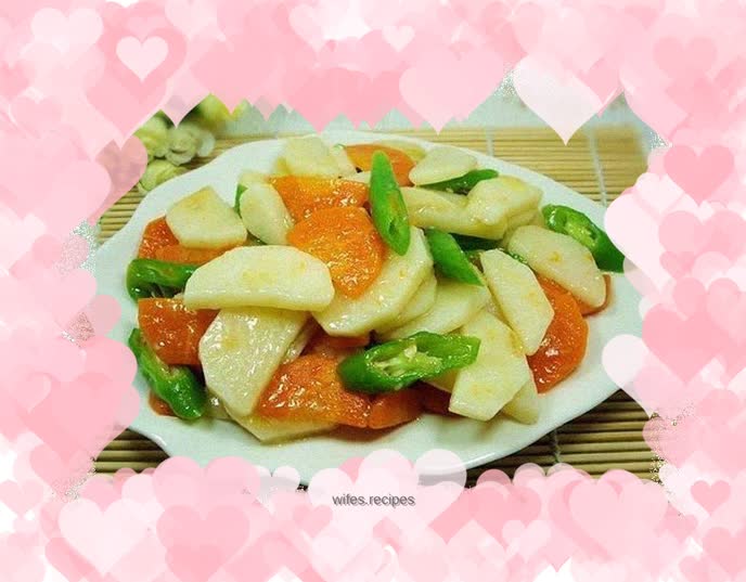 Braised carrots and yams