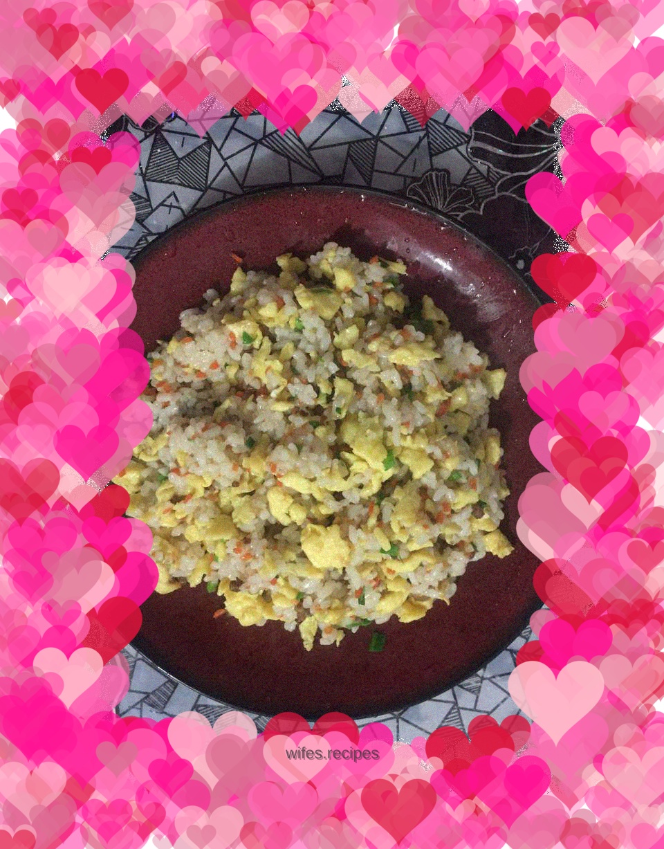 Three-color egg fried rice
