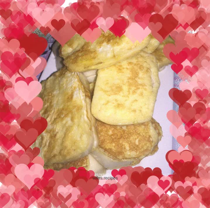 Egg steamed bun slices