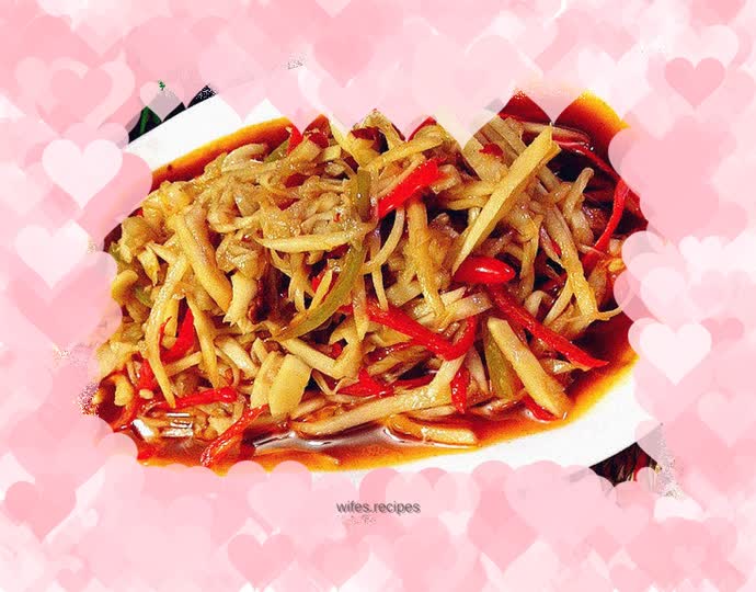 Summer table treasure--cold shredded ginger