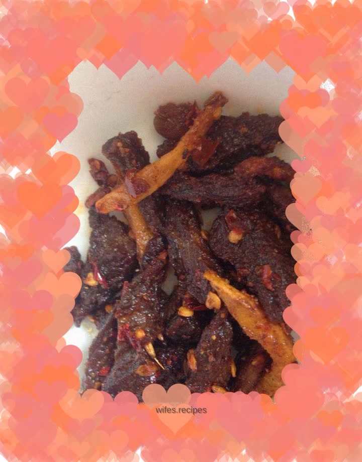 Spicy beef jerky