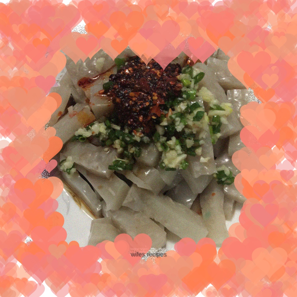 Spicy pork skin jelly