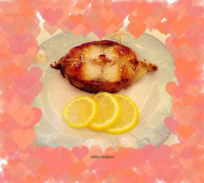 Lemon-flavored sea bass