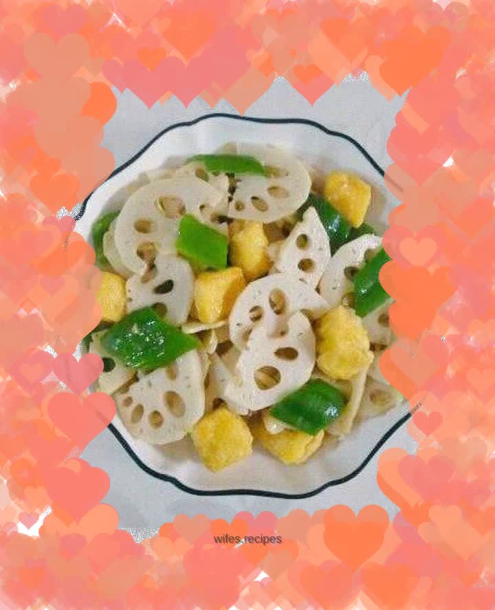 Stir-fried lotus root with tofu