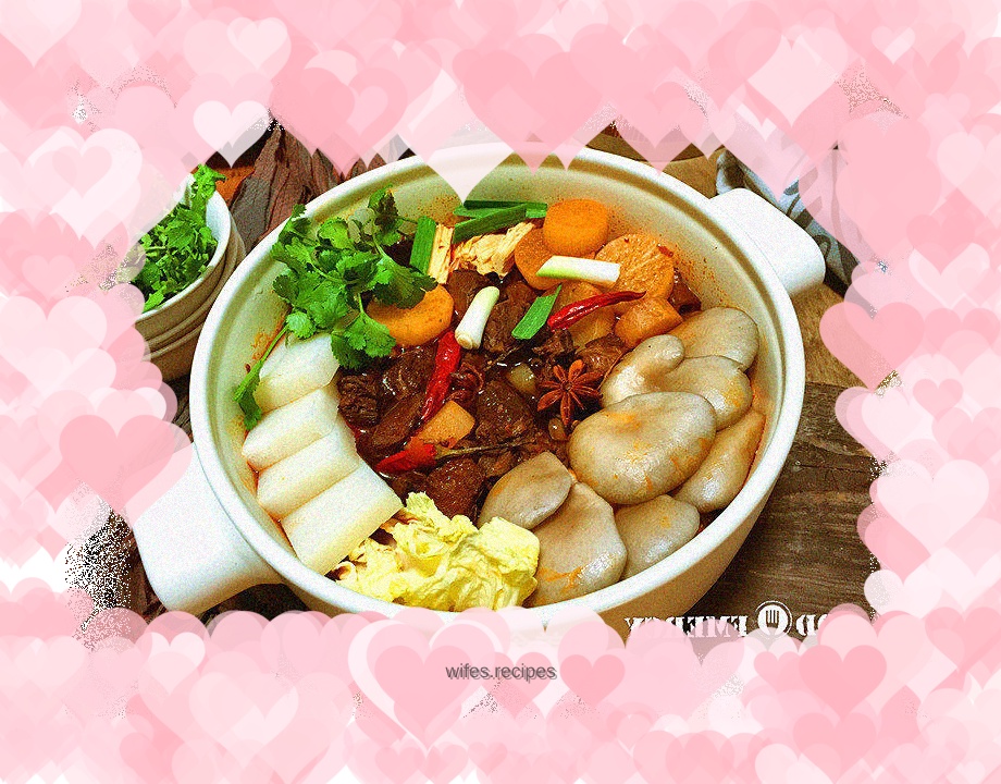 Create a worldly dream on the tip of your tongue = an alternative way to eat hot pot: beef brisket and radish pot