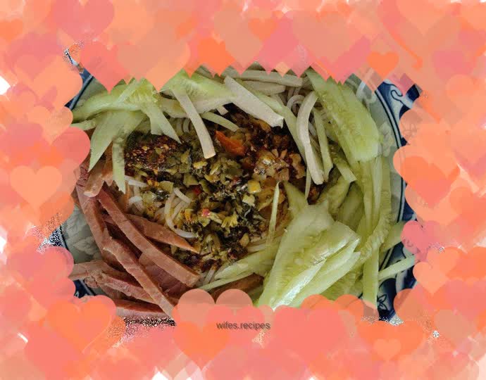 Beef mixed with vegetable powder