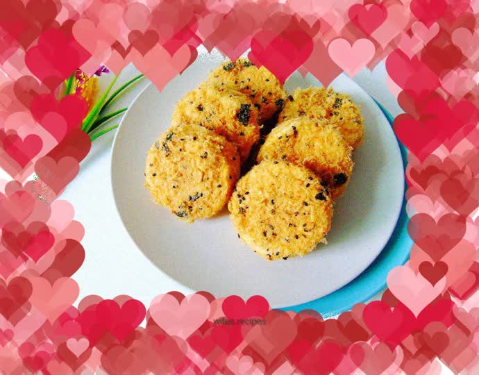 Pork floss and scallops