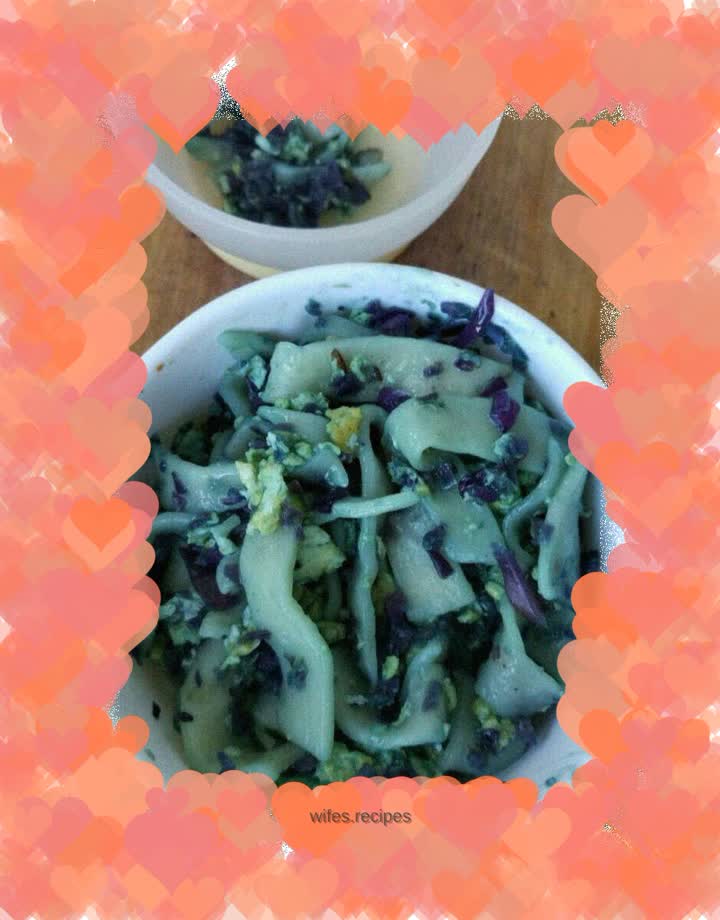 Purple Cabbage Egg Baby Noodles