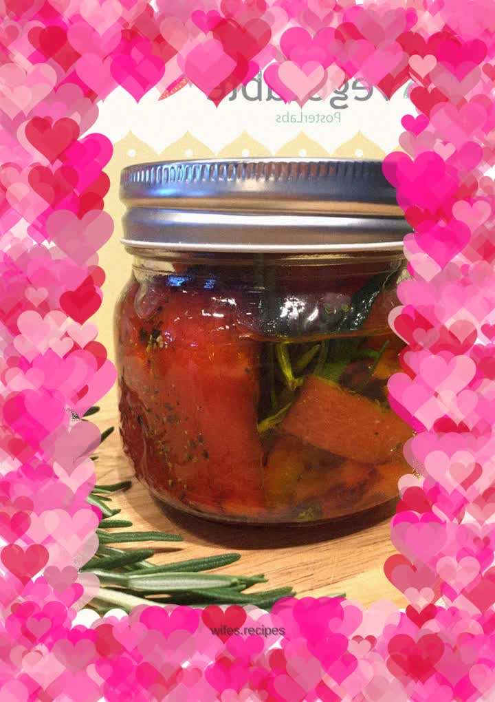 Pickled sweet red peppers