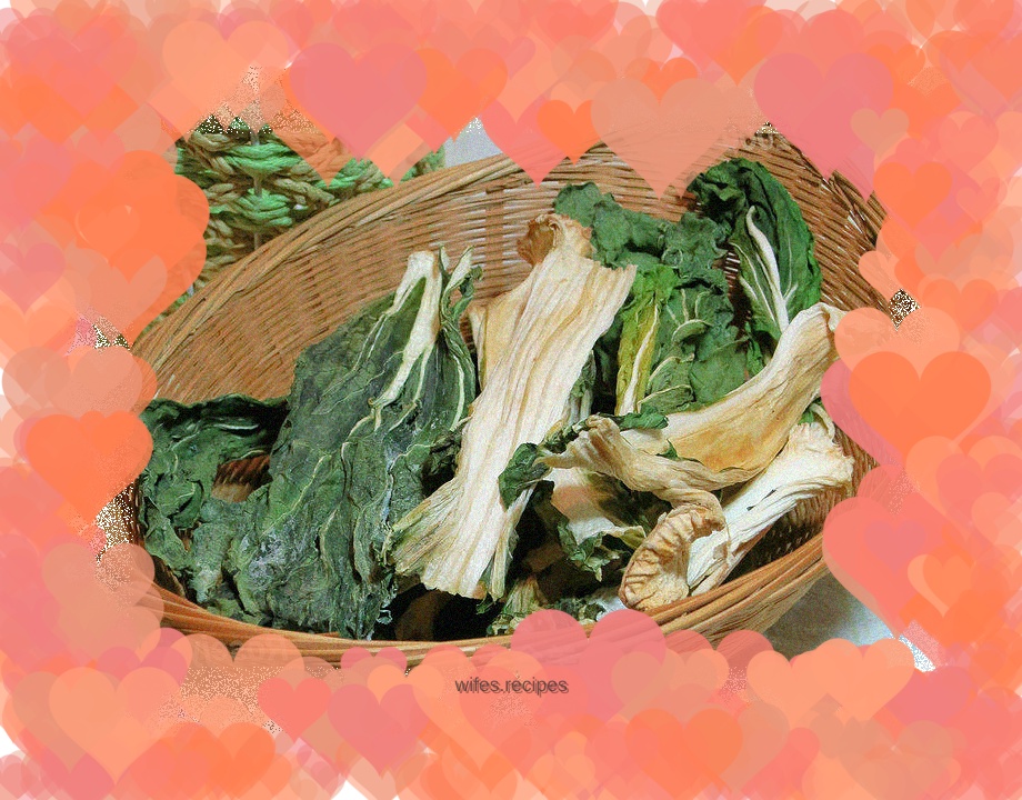 Homemade dried cabbage
