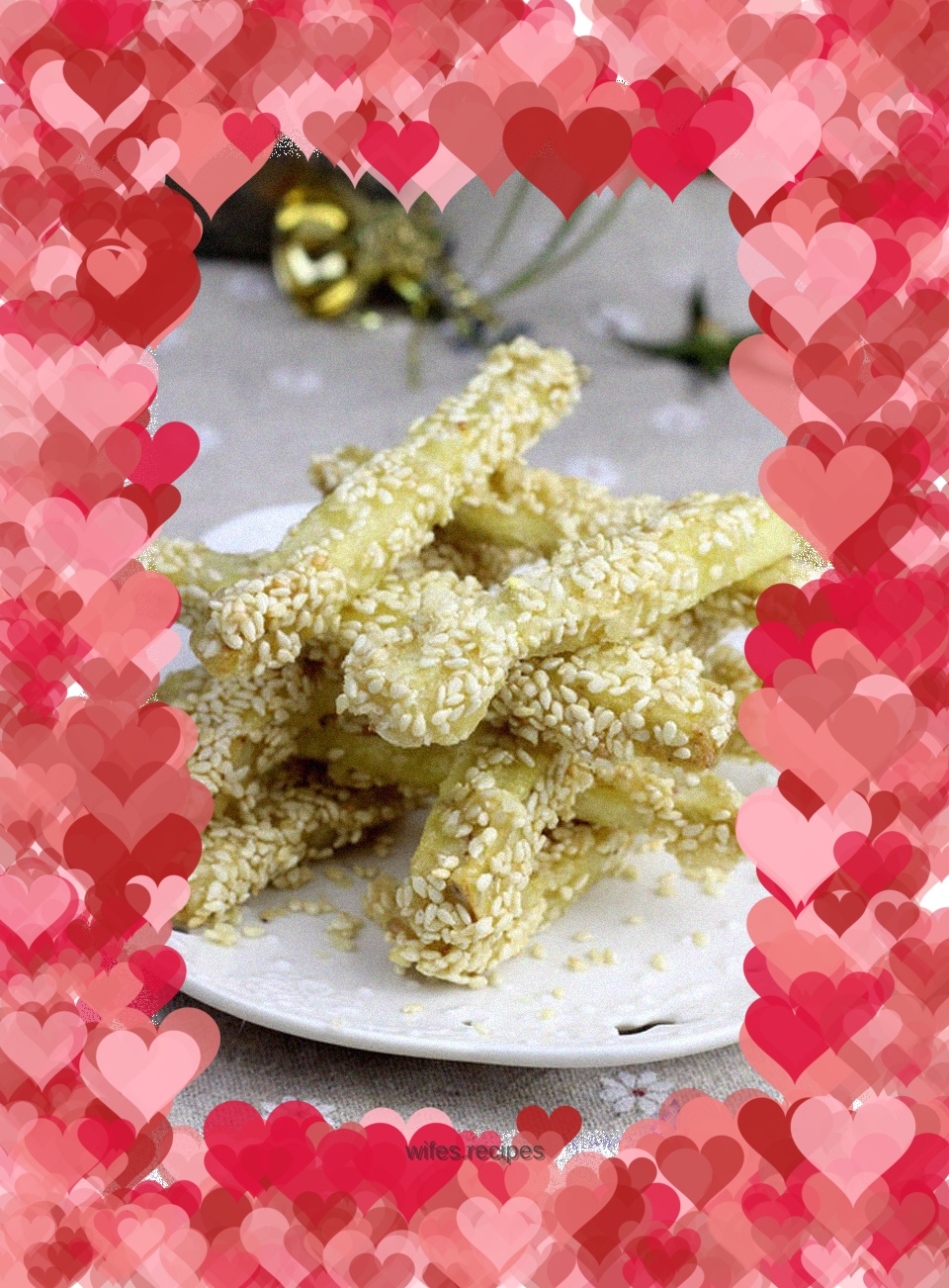 【Happiness, Sweetness and Taste】Sesame and Taro Sticks