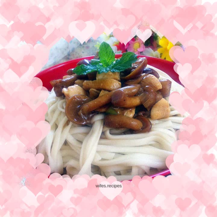 Braised Mushroom Noodles