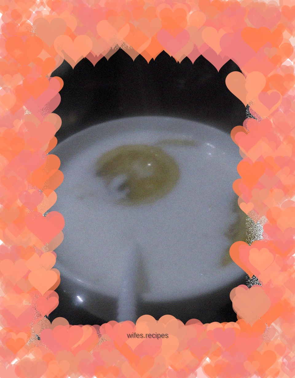 Lemon pulp milkshake