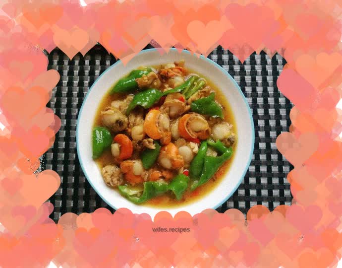 Fried Scallops with Spicy Peppers